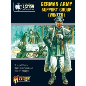 Warlord Games Bolt Action   German Army (Winter) Support Group (HQ, Mortar & MMG) - 402212009 - 5060572504868