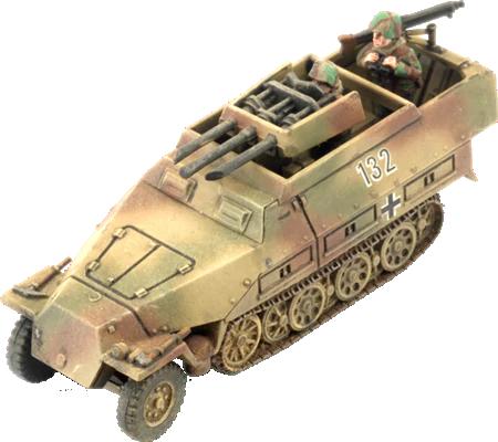 Discount Sd Kfz 251 2cm / Triple 15mm Armoured Flak Platoon (3x Plastic ...