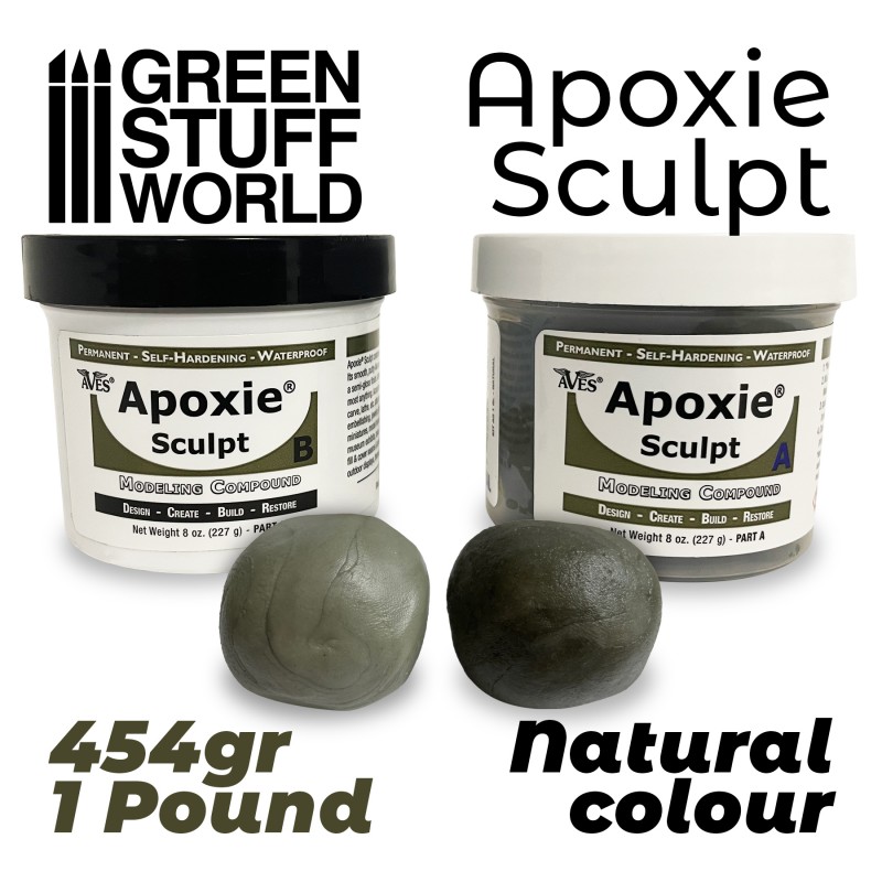  Apoxie® Sculpt, Black Apoxie® - (Parts A and B and Combined A +  B)