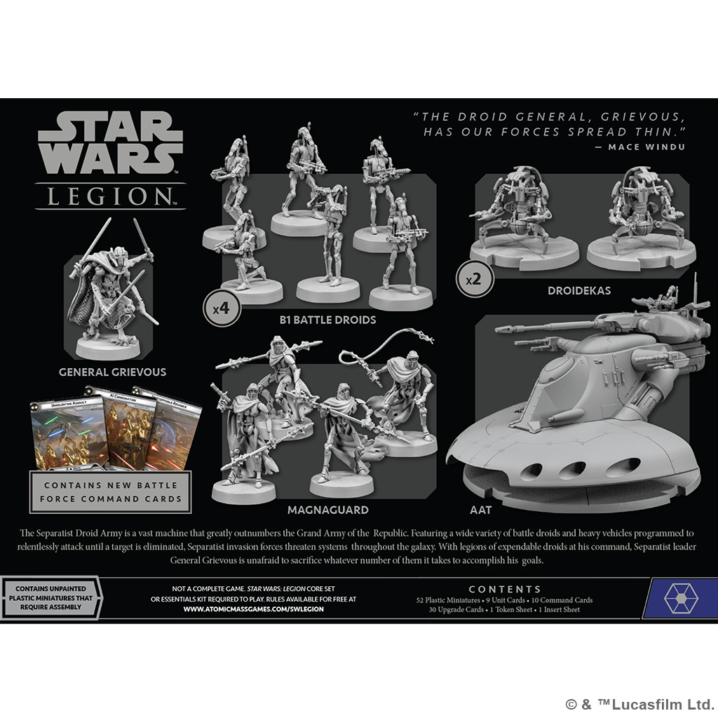 Star Wars: Legion - Republic & Separatist Army - Minis For War Painting  Studio