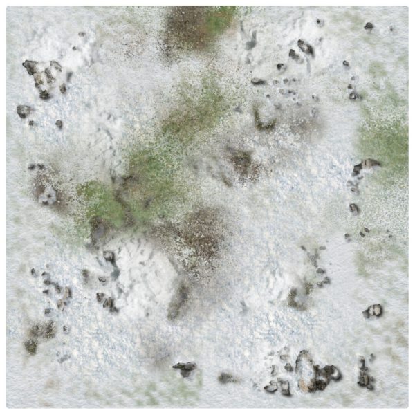 Winter Snowscape Gaming Mat 3x3 2