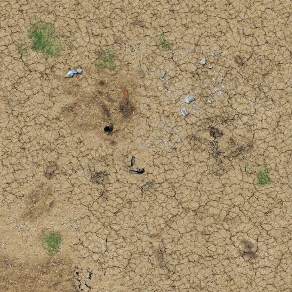 Desert Wasteland Gaming Mat 2x2 2