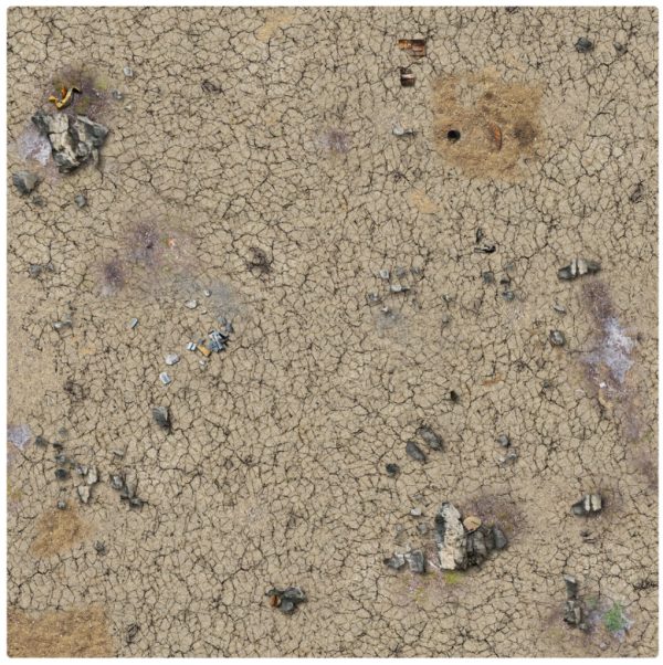 Desert Wasteland Gaming Mat 3x3 2